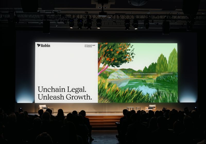 Otherway mengubah citra Robin AI dengan identitas hangat dan taktil yang membalik narasi teknologi hukum